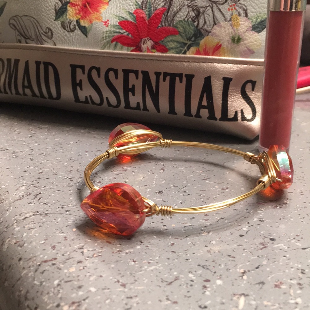 ❤️ Orange stone bracelet